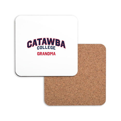  Hardboard Coaster w/Cork Backing - Catawba College Grandma
