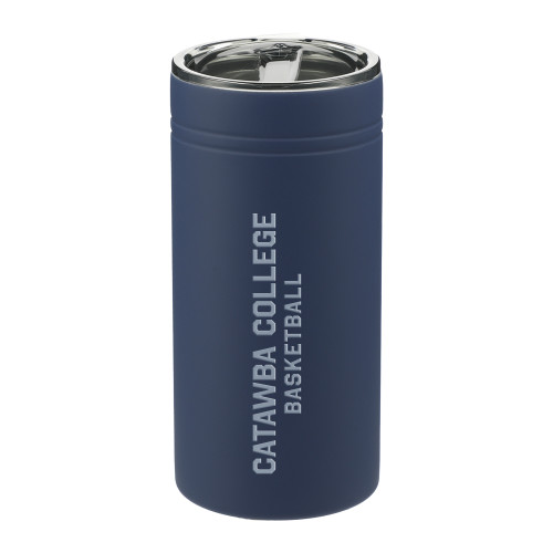  Sherpa Vacuum Navy Tumbler & Insulator 11oz - Catawba College Basketball Flat Engraved