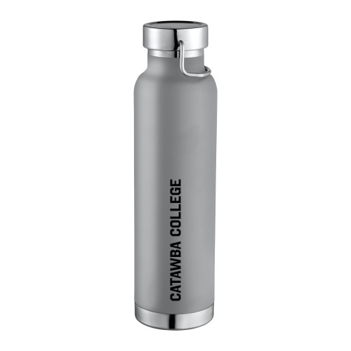  Thor Copper Vacuum Insulated Grey Bottle 22oz - Catawba College Flat Wordmark Engraved