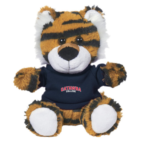  Plush 6 inch Terrific Tiger w/Navy Shirt - Catawba College Primary Mark