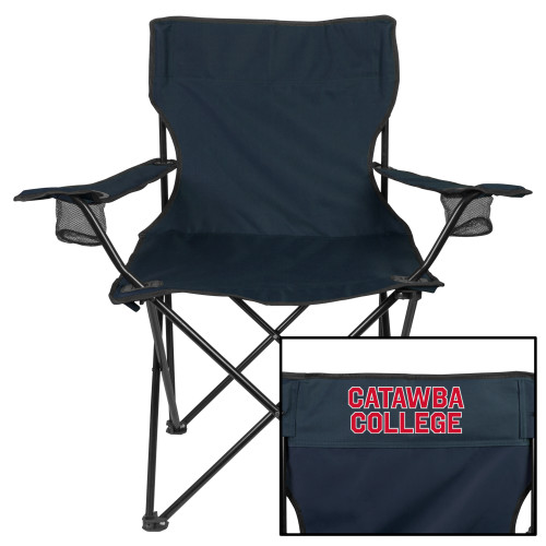 Deluxe Navy Captains Chair - Catawba Primary Wordmark