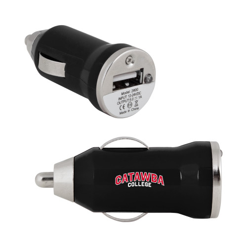  On the Go Black Car Charger - Catawba College Primary Mark