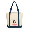 Thumbnail image for  Cotton Canvas Natural/Navy Tote Bag