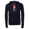 Thumbnail image for  College Bella + Canvas Navy Fleece Hood