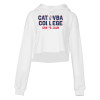 Thumbnail image for  Bella + Canvas Womens White Cropped Fleece Hood