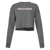 Thumbnail image for  Bella + Canvas Womens Deep Heather Cropped Fleece Crew
