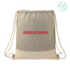 Thumbnail image for  Split Recycled Cotton Grey/Natural Drawstring Bag