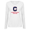 Thumbnail image for  Womens White Long Sleeve V Neck Tee