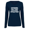 Thumbnail image for  Womens Navy Long Sleeve V Neck Tee