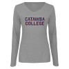 Thumbnail image for  Womens Grey Long Sleeve V Neck Tee 