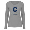Thumbnail image for  Womens Grey Long Sleeve V Neck Tee 