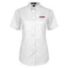 Thumbnail image for  Womens White Twill Button Up Short Sleeve