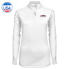 Thumbnail image for  Syntrel Womens White Interlock 1/4 Zip