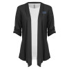 Thumbnail image for  Womens Grey Drape Front Cardigan Sweater