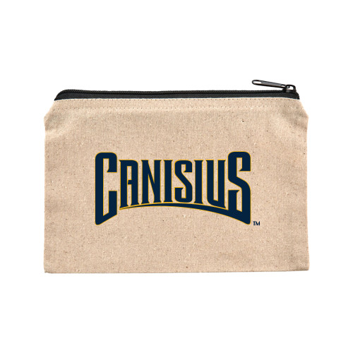  8oz. Natural Cotton Travel Pouch - Canisius Athletic Wordmark