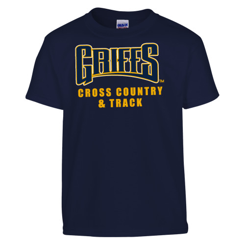  Youth Navy T Shirt - Griffs - Cross Country and Track