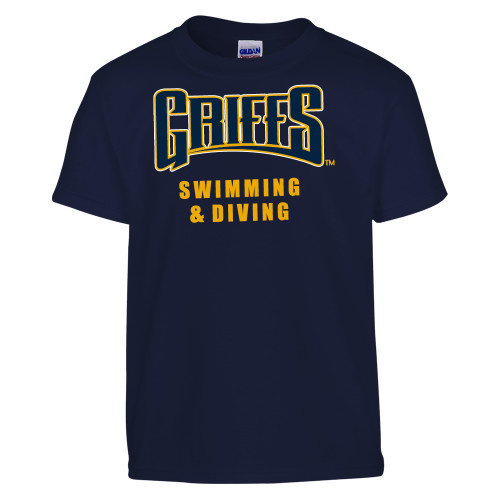  Youth Navy T Shirt - Griffs - Swimming and Diving
