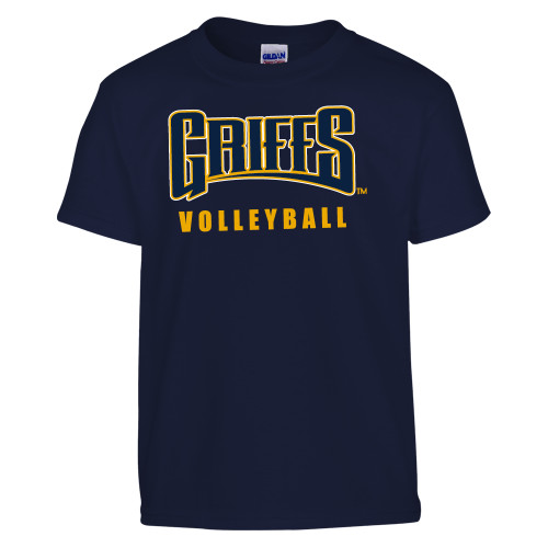  Youth Navy T Shirt - Griffs - Volleyball