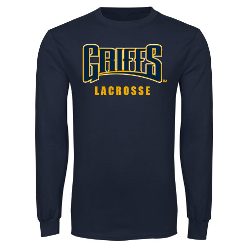  Navy Long Sleeve T Shirt - Griffs - Lacrosse