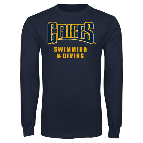  Navy Long Sleeve T Shirt - Griffs - Swimming and Diving