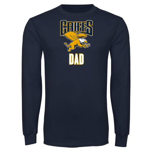  Navy Long Sleeve T Shirt - Canisius Griffs - Dad