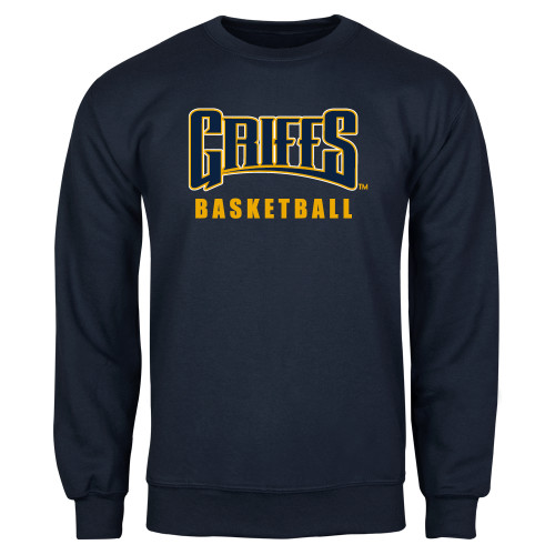  Navy Fleece Crew - Griffs - Basketball