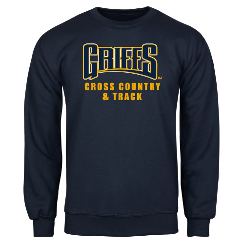  Navy Fleece Crew - Griffs - Cross Country and Track