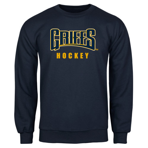  Navy Fleece Crew - Griffs - Hockey