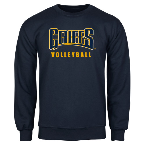  Navy Fleece Crew - Griffs - Volleyball