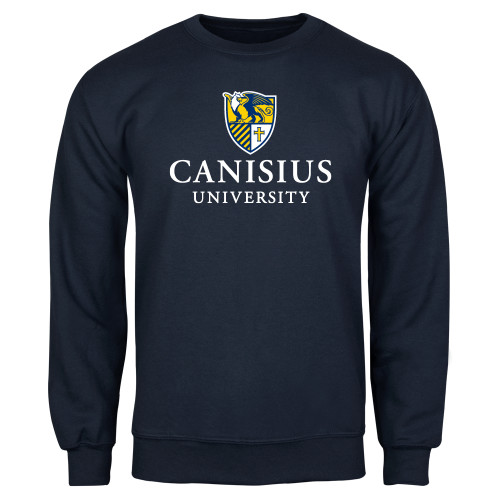  Navy Fleece Crew - Canisius Institutional Mark Vertical