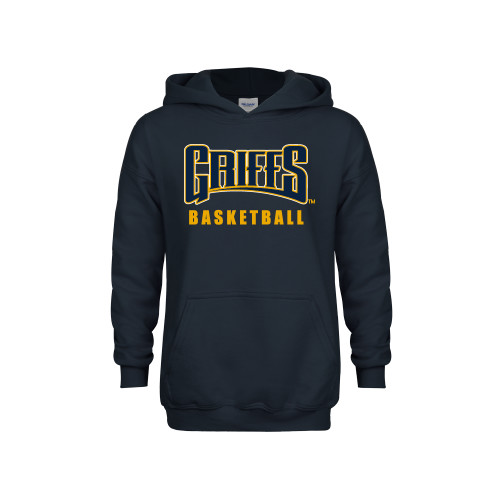  Youth Navy Fleece Hoodie - Griffs - Basketball