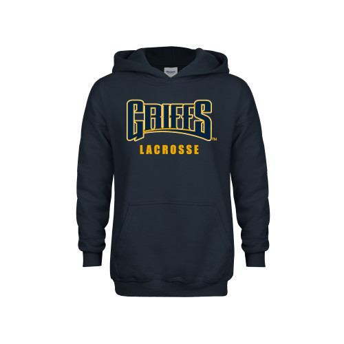 Youth Navy Fleece Hoodie - Griffs - Lacrosse