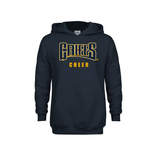  Youth Navy Fleece Hoodie - Griffs - Cheer
