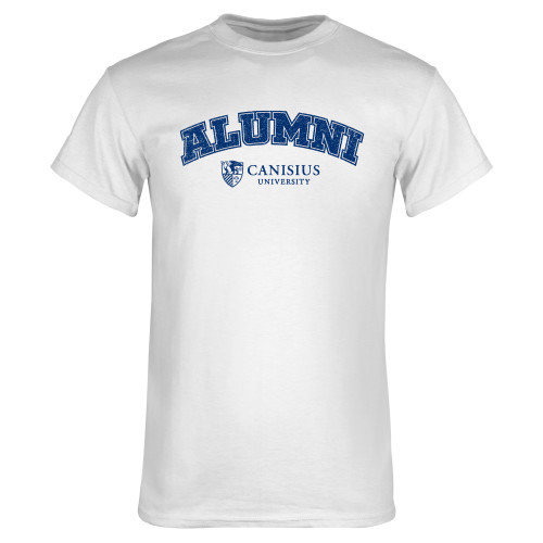 White T Shirt - Canisius - Alumni Arched Distressed