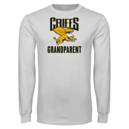  White Long Sleeve T Shirt - Canisius Griffs - Grandparent