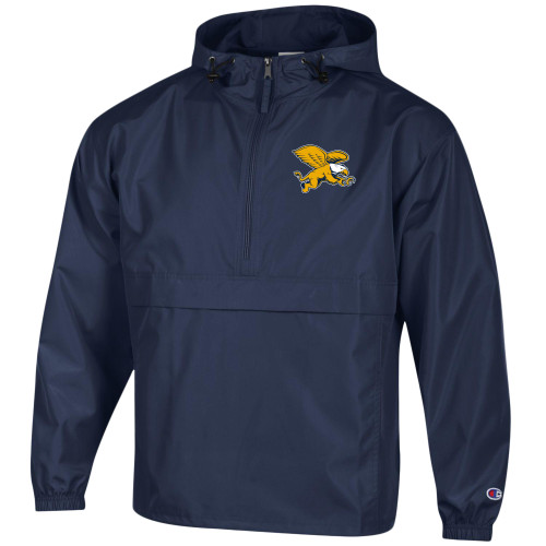  Champion Navy Packable Jacket - Canisius Griffin Mascot
