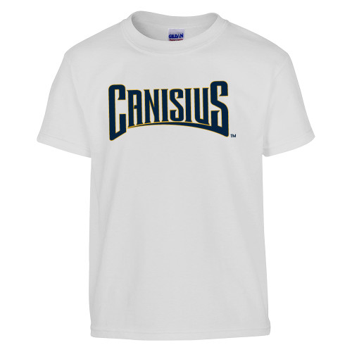  Youth White T Shirt - Canisius Athletic Wordmark
