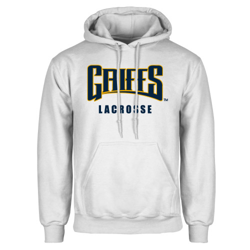  White Fleece Hoodie - Griffs - Lacrosse