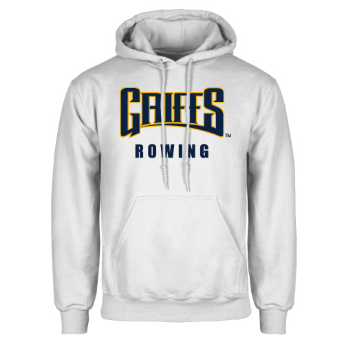  White Fleece Hoodie - Griffs - Rowing