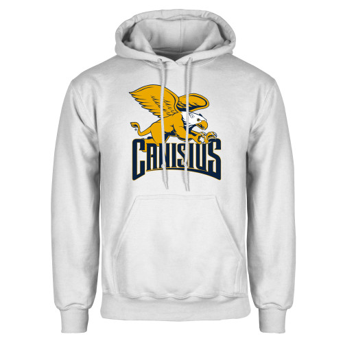  White Fleece Hoodie - Canisius Athletic Mark
