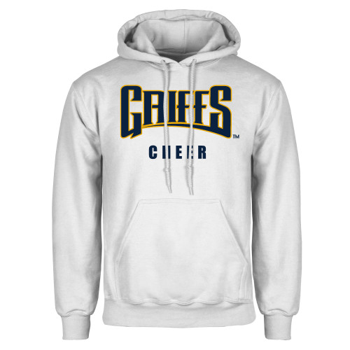  White Fleece Hoodie - Griffs - Cheer