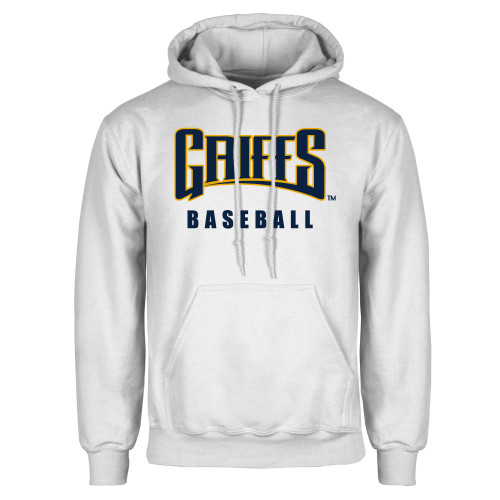  White Fleece Hoodie - Griffs - Baseball