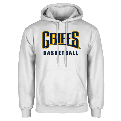 White Fleece Hoodie - Griffs - Basketball
