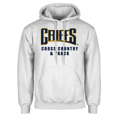  White Fleece Hoodie - Griffs - Cross Country and Track