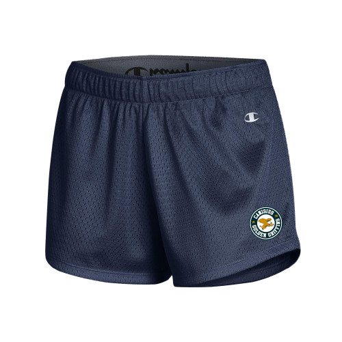  Champion Womens Navy Mesh Short - Canisius Hockey Seal