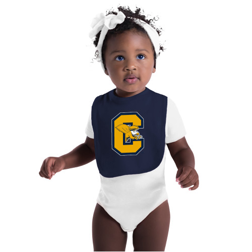  Navy Baby Bib - Canisius Block C