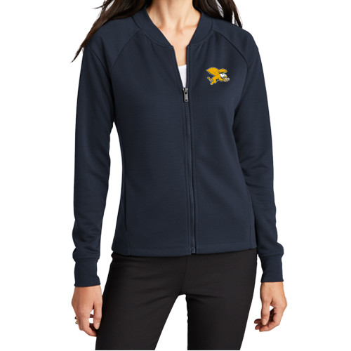  Mercer+Mettle Womens Night Navy Full Zip Jacket - Canisius Griffin Mascot