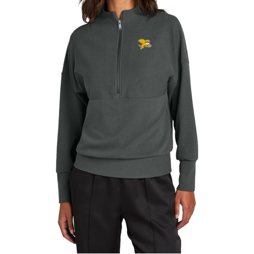  Mercer+Mettle Womens Storm Grey 1/4 Zip - Canisius Griffin Mascot