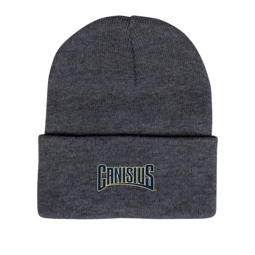  Grey Knit Beanie w/Cuff - Canisius Athletic Wordmark