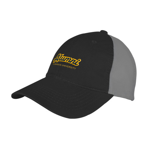 Canisius Black/Charcoal Mesh Back Unstructured Low Profile Hat